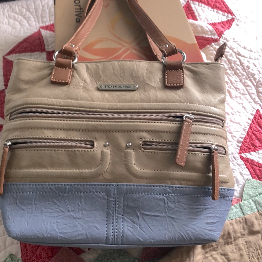 Stone Mountain leather organizer bag